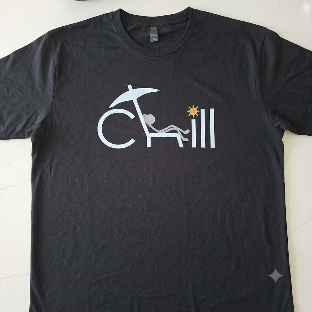 T-Shirt Chill Black Size 2XL